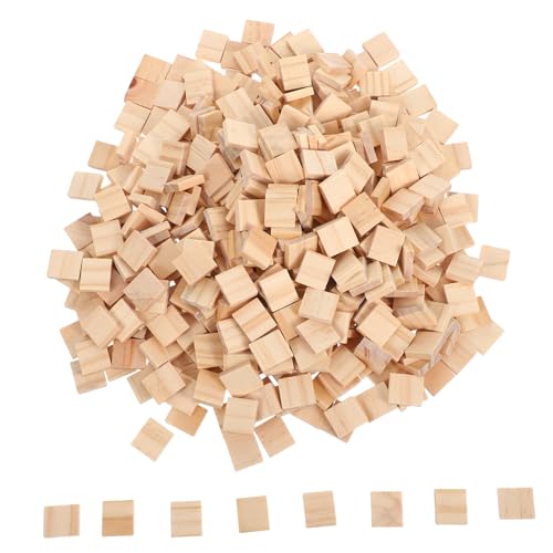 OSALADI 800 Stück Naturbelassene Holzplatten Blanko DIY Buchstaben Holzstücke für Basteln Wandkunst Malen und Kreative Handwerksprojekte Vielseitig und Sicher von OSALADI