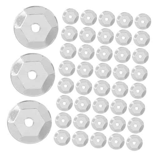 OSALADI 800 Stück Strasssteine Lentejuelas Para Manualidades Bulk-pailletten Goldflocken Für Harz Zubehör Für Die Tassenherstellung Sternpailletten Zum Basteln Goldschmuck Pvc Silver OSALADI 800 Stück Strasssteine Lentejuelas Para Manualidades Bulk-pailletten Goldflocken Für Harz Zubehör Für Die Tassenherstellung Sternpailletten Zum Basteln Goldschmuck Pvc Silver von OSALADI