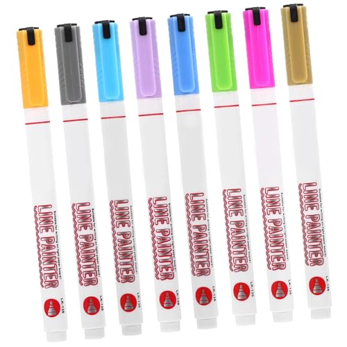 OSALADI 8Stücke Glitter Marker Metallmarker für Projekte Konturstifte mit Dualer Linientechnologie für Scrapbooking und Bastelarbeiten Bunten Farben OSALADI 8Stücke Glitter Marker Metallmarker für Projekte Konturstifte mit Dualer Linientechnologie für Scrapbooking und Bastelarbeiten Bunten Farben von OSALADI
