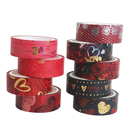 OSALADI 9 Rollen Herz Washi Tape für Valentinstag Dekorative Klebebänder für Scrapbooking DIY Planer Geschenkverpackung und Kreative Bastelprojekte OSALADI 9 Rollen Herz Washi Tape für Valentinstag Dekorative Klebebänder für Scrapbooking DIY Planer Geschenkverpackung und Kreative Bastelprojekte von OSALADI