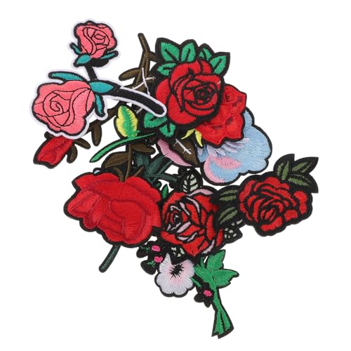 OSALADI 9 Stück Gestickter Stoffaufnäher Applikationen Hut-appliance-patch Flecken Aufnäher Mit Blumenstickerei Blumen- Kleidung Rose Die Nähen Für Bestickt Rot Stickgarn OSALADI 9 Stück Gestickter Stoffaufnäher Applikationen Hut-appliance-patch Flecken Aufnäher Mit Blumenstickerei Blumen- Kleidung Rose Die Nähen Für Bestickt Rot Stickgarn von OSALADI