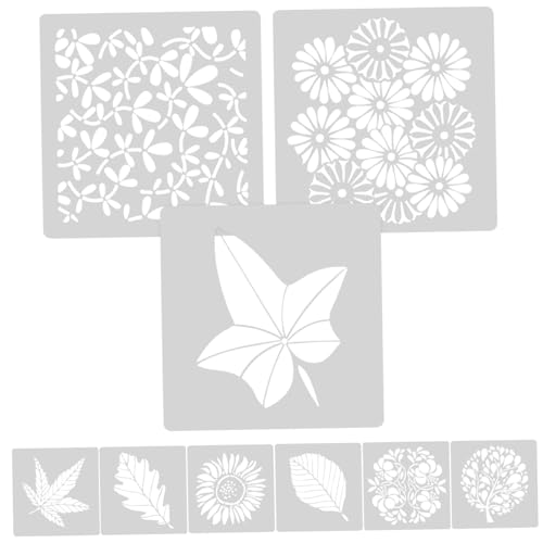 OSALADI 9 Stück Teiliges Blumen Große Wandmalerei Schablonen Wiederverwendbar Glatt Oberfläche DIY Wandgestaltung für Kreative Blumen Kunst und Wohnkultur OSALADI 9 Stück Teiliges Blumen Große Wandmalerei Schablonen Wiederverwendbar Glatt Oberfläche DIY Wandgestaltung für Kreative Blumen Kunst und Wohnkultur von OSALADI