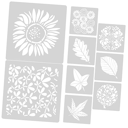 OSALADI 9 Stück Teiliges Blumen und Schablonen Wiederverwendbare Diy Malvorlagen für Wand und Kartengestaltung Waschbar Geruchsfrei für Kreidefarbe Kinderfreundlich OSALADI 9 Stück Teiliges Blumen und Schablonen Wiederverwendbare Diy Malvorlagen für Wand und Kartengestaltung Waschbar Geruchsfrei für Kreidefarbe Kinderfreundlich von OSALADI