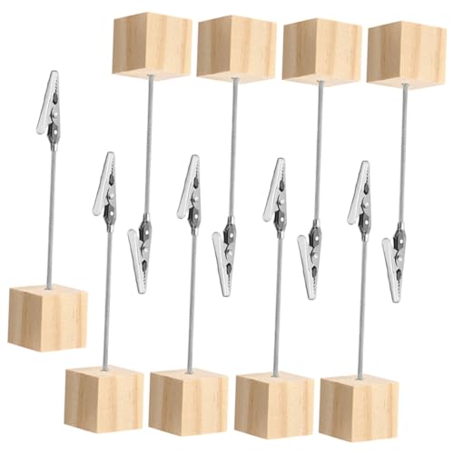 OSALADI 9 Stück Teiliges Holzklammern mit Stabilem Sockel Multifunktionale Memo Fotohalter für Tischdekoration Langlebige Memo Clips für Büro Party und Zuhause OSALADI 9 Stück Teiliges Holzklammern mit Stabilem Sockel Multifunktionale Memo Fotohalter für Tischdekoration Langlebige Memo Clips für Büro Party und Zuhause von OSALADI
