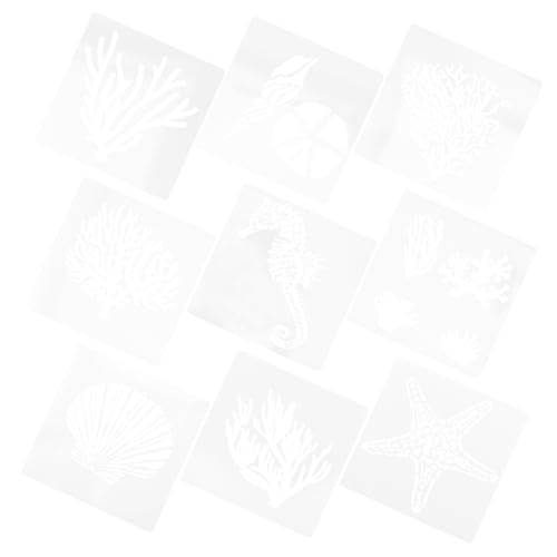 OSALADI 9 Stück Teiliges Malvorlagen für Meerestiere Wiederverwendbare Schablonen Robustem Pet Material für Diy Projekte zum Dekorieren von Wänden Möbeln und Scrapbooks für OSALADI 9 Stück Teiliges Malvorlagen für Meerestiere Wiederverwendbare Schablonen Robustem Pet Material für Diy Projekte zum Dekorieren von Wänden Möbeln und Scrapbooks für von OSALADI