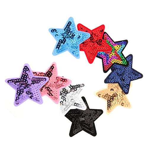 OSALADI 9 Stück Teiliges Selbstklebende Pailletten Stern Applikationen Strapazierfähige Dekorations und Reparaturpatches für Kleidung Taschen Hüte Schuhe für DIY und Nähen OSALADI 9 Stück Teiliges Selbstklebende Pailletten Stern Applikationen Strapazierfähige Dekorations und Reparaturpatches für Kleidung Taschen Hüte Schuhe für DIY und Nähen von OSALADI