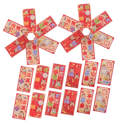 OSALADI 90 Stück Chinesische Neujahrs-glücksumhänge Jahr Des Pferdes Rote Umschläge Traditionelle Hong Bao Für Frühlingsfest Hochzeiten Geburtstage Shower von OSALADI