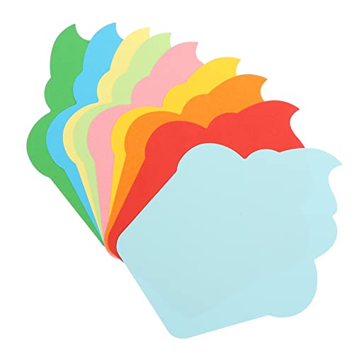 OSALADI 90 Stück Farbige Papiersilhouette Schnitte Party Kind Mädchen Dekorationen Farbe Kuchen Thema Klein Dekore Formen Geformt Regenbogen Schüttgut Für Buntes Ausschnittpapier von OSALADI