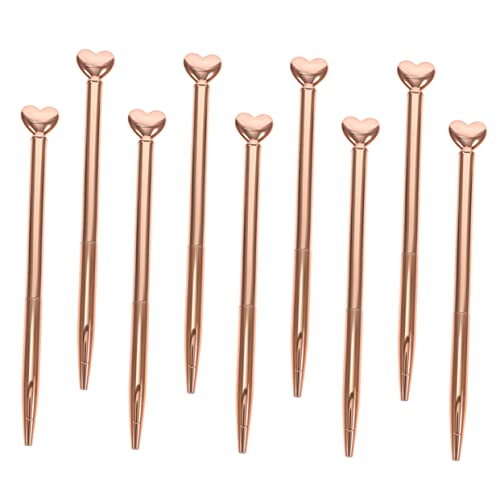 OSALADI 9Stücke Teiliges Stiftset aus Einziehbare Kugelschreiber Roségold für Valentinstag Stiftgeschenk für Frauen und Süße Schulmaterialien OSALADI 9Stücke Teiliges Stiftset aus Einziehbare Kugelschreiber Roségold für Valentinstag Stiftgeschenk für Frauen und Süße Schulmaterialien von OSALADI