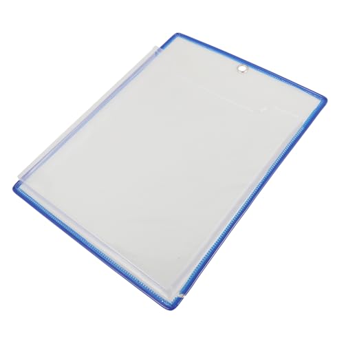 OSALADI A4 transparente Aktentasche Inhaber Wandtasche Datei einfach Haken aktenordner dokumententasche Aktenhalter zur Wandmontage durchsichtiger Papierhalter Plastik Blue von OSALADI