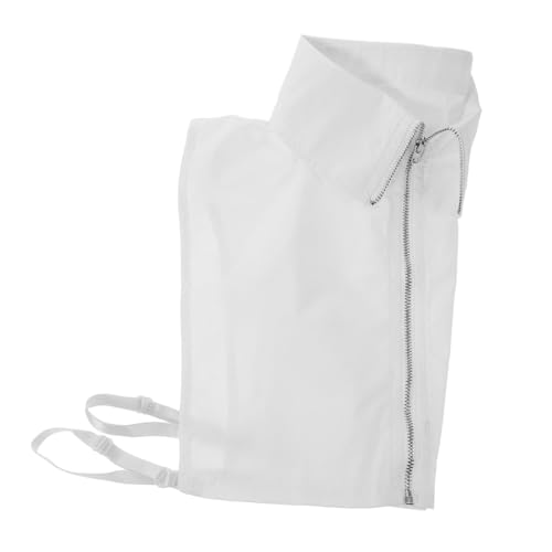 OSALADI Abnehmbarer Baumwoll kragen Weiß mit Reißverschluss Weicher Fake Kragen für Pullover Blusen und Kleider Eleganter Verspielter Look für Damen Komfortabler Einsatz für Vielseitige von OSALADI