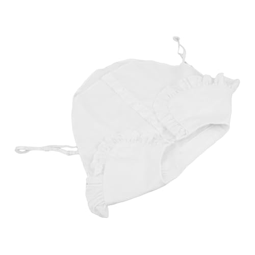 OSALADI Abnehmbarer Damen Fake Collar aus Weichem Baumwollstoff Runder Spitzenkragen mit Wellenkante Eleganter Falscher Hemdblusenkragen für Frühling und Herbst Modisches Blusenaccessoire von OSALADI