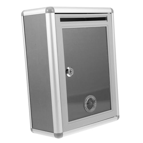 OSALADI Abschließbare Wandbriefkasten aus Kunststoff und Metall Robuste Wandmontage Sichere Aufbewahrung für Briefe Zeitungen Vorschläge und Vertrauliche Post Platzsparend Praktisches OSALADI Abschließbare Wandbriefkasten aus Kunststoff und Metall Robuste Wandmontage Sichere Aufbewahrung für Briefe Zeitungen Vorschläge und Vertrauliche Post Platzsparend Praktisches von OSALADI