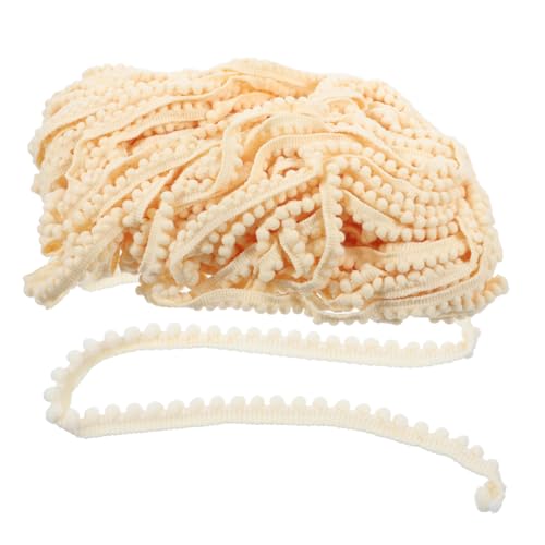 OSALADI Accessoires aus Spitze Quastenverkleidung Pom Pom Ball Fransenbesatz Fransenbandschnürsenkel Fransenband nähen Zierleiste zum Nähen Bommelband Polyester Beige OSALADI Accessoires aus Spitze Quastenverkleidung Pom Pom Ball Fransenbesatz Fransenbandschnürsenkel Fransenband nähen Zierleiste zum Nähen Bommelband Polyester Beige von OSALADI