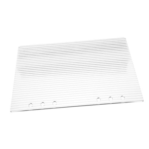 OSALADI Acryl Notizbuchhülle Transparent Streifen Binder Umschlag Abnehmbar Langlebig Für Büro und Zuhause OSALADI Acryl Notizbuchhülle Transparent Streifen Binder Umschlag Abnehmbar Langlebig Für Büro und Zuhause von OSALADI