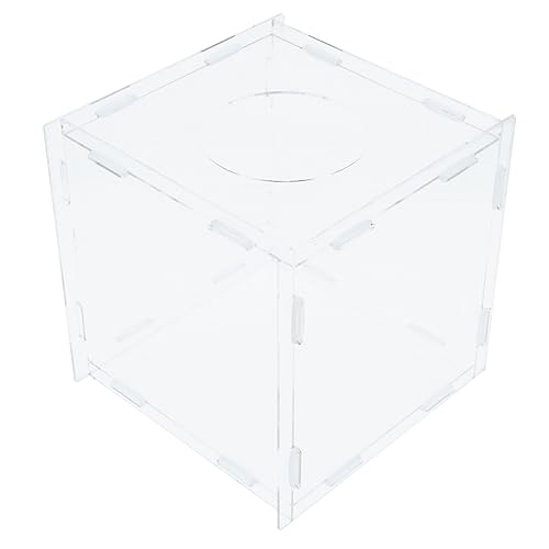 OSALADI Acryl Verlosungskiste Transparent Stimmzettel für Firmenfeiern Partys und Spendenaktionen Multifunktionale Aufbewahrungsbox mit Abnehmbarer von OSALADI