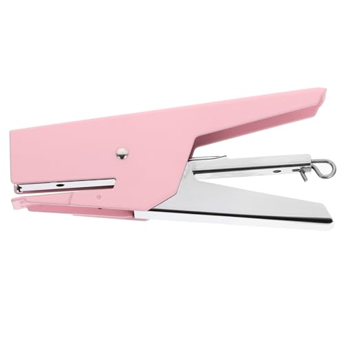 OSALADI Aesthetic Handheftgerät Macarons Robuster Desktop Heftgerät für Schule Büro und Zuhause Starker Mechanismus Große Kapazität Rutschfeste Füße Geschenkidee für Studenten und Lehrer von OSALADI