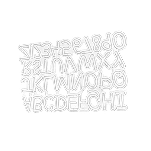 OSALADI Alphabet Stanzformen Kohlenstoffstahl Kreative Schneidform für Diy Bastelprojekte Geeignet für Scrapbooking Fotoalben und Kinderhandwerk Buchstaben Stanzschablonen OSALADI Alphabet Stanzformen Kohlenstoffstahl Kreative Schneidform für Diy Bastelprojekte Geeignet für Scrapbooking Fotoalben und Kinderhandwerk Buchstaben Stanzschablonen von OSALADI