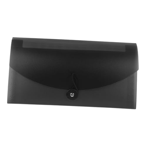 OSALADI Aufbewahrungstasche erhalten multi hängende Akten Dateiordner-Organizer Papier Dateiorganisator Quittung Desktop-Dateiordner Office-Datei-Organizer Plastik Schwarz von OSALADI