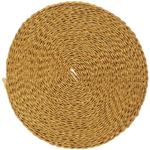 OSALADI Band Handwerk goldenes Spitzenband Stoff gemustertes Band Vorhang Nähen von Perlenbesatz Randverkleidung Goldrand Kleidung trimmen Ornament Zierleiste Polyestergarn OSALADI Band Handwerk goldenes Spitzenband Stoff gemustertes Band Vorhang Nähen von Perlenbesatz Randverkleidung Goldrand Kleidung trimmen Ornament Zierleiste Polyestergarn von OSALADI