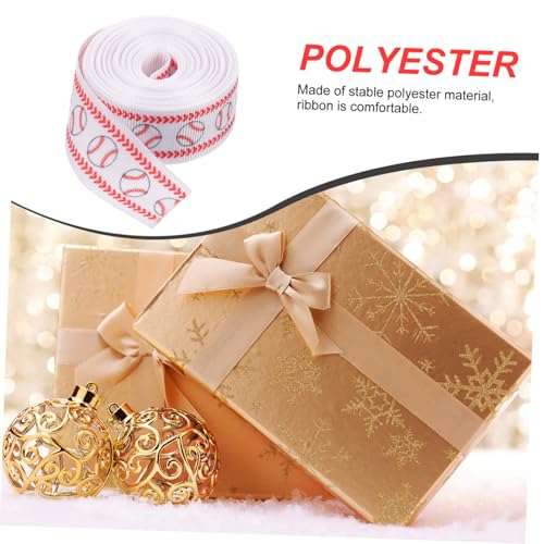 OSALADI Baseball Geschenkband Polyester Breit Praktische Schleife für Geschenkverpackung Partydekoration DIY Bastelband Sportliches Dekoband OSALADI Baseball Geschenkband Polyester Breit Praktische Schleife für Geschenkverpackung Partydekoration DIY Bastelband Sportliches Dekoband von OSALADI