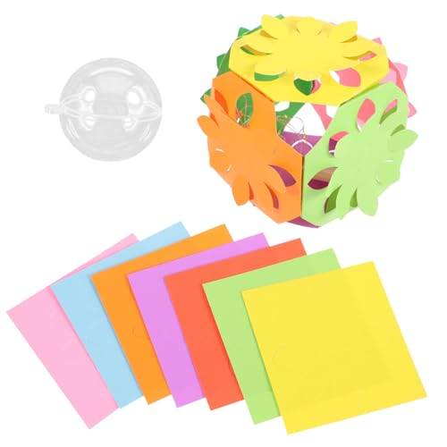 OSALADI Bastelscheren Set für Papierschnitt Kit mit Buntem Origami Papier für Kunstprojekte und Handwerk Fördert die Kreativität und Motorischen Fähigkeiten für Vorschule und Kindergarten von OSALADI
