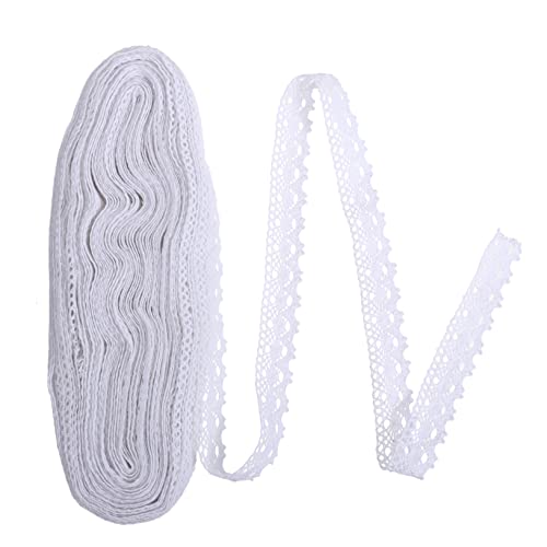 OSALADI Baumwollspitzenband Yards DIY Bastelspitze für Hochzeitsdekoration Handgefertigte Projekte Weich und Bequem für Kleidung und Hochwertiges OSALADI Baumwollspitzenband Yards DIY Bastelspitze für Hochzeitsdekoration Handgefertigte Projekte Weich und Bequem für Kleidung und Hochwertiges von OSALADI