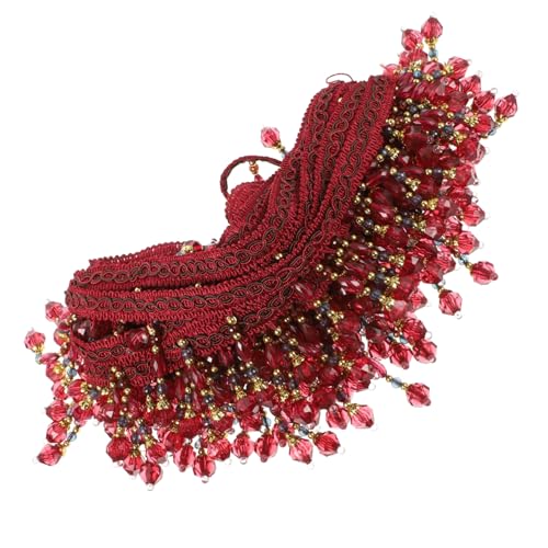 OSALADI Beaded Fransenbesatz für Vorhänge Dekoborte mit Kleinen Perlen für DIY Heimdekoration Sofa Kissen und Möbelverzierung OSALADI Beaded Fransenbesatz für Vorhänge Dekoborte mit Kleinen Perlen für DIY Heimdekoration Sofa Kissen und Möbelverzierung von OSALADI