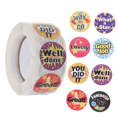 OSALADI Belohnungssticker für Bunte Cartoon Motivationssticker für Schule und Lehrkräfte Kreative Belohnung für Gute Leistungen und Scrapbooking Vielseitig Einsetzbar von OSALADI