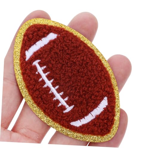 OSALADI Bestickte Baseball Basketball Fußball Fußball Patches für Kleidung Taschen Schuhe DIY Applikationen Langlebiges Polyester Einfache Anwendung für Kreative Sportdekoration von OSALADI