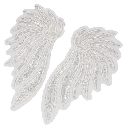 OSALADI Bestickte Flügel Aufnäher Leichte Langlebige Näh applikation Feine Verarbeitung für Kostüme Party Cosplay kleidung Vielseitig Verwendbar zur DIY verzierung von Jacken Hüten und von OSALADI