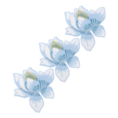 OSALADI Bestickte Lotusblumen Patches Set Teilig Blaue Stoffapplikationen zum Aufnähen und Aufbügeln Dekorative Stickflecken für Kleidung Cheongsam Reparatur und DIY Ornamente OSALADI Bestickte Lotusblumen Patches Set Teilig Blaue Stoffapplikationen zum Aufnähen und Aufbügeln Dekorative Stickflecken für Kleidung Cheongsam Reparatur und DIY Ornamente von OSALADI