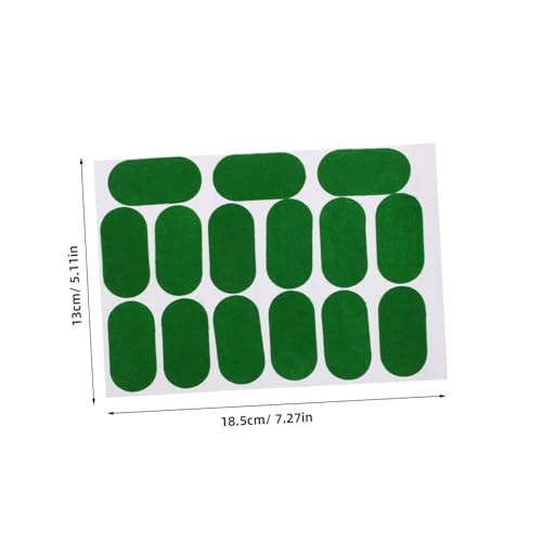 OSALADI Billardtuch Reparaturpatches Oval Selbstklebend Langlebig Präzise Markierung und Lochreparatur für Billardtischpflege und Cue Ball Positionierung von OSALADI