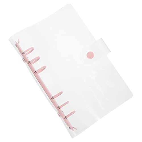 OSALADI Bindemappe Mit Sechs Löchern Shell-notizbuch Wiederverwendbar Nachfüllbarer Ordner Nachfüllbares Notizbuch Knopfverschluss Binder Notebook Sperren Ordner Nachfüllbar Metall Rosa von OSALADI