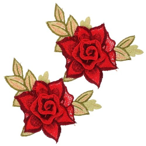 OSALADI Blumen Stickerei Applikation Flicken zum Aufnähen Kleine Dekorative DIY Patches für Kleidung Jacken Shirts Hosen Geeignet zum Verzieren und Reparieren von OSALADI