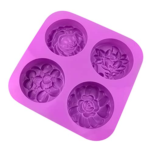 OSALADI Blumenförmige Silikonform für Diy Seifen und Kuchen Fach Wiederverwendbar Leicht zu Reinigen für Hausgebrauch und Profis Langlebig und Platzsparend von OSALADI