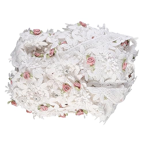 OSALADI Blumenstickerei Spitzenband für Diy Kleidung Hochzeitskleider und Heimdekoration Vielseitig Einsetzbar für Verschiedene Anlässe OSALADI Blumenstickerei Spitzenband für Diy Kleidung Hochzeitskleider und Heimdekoration Vielseitig Einsetzbar für Verschiedene Anlässe von OSALADI