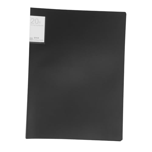 OSALADI Booklet-Ordner Akkordeondateiorganisator Veranstalter A3-Anzeigemappe dokumentieren Dokumentenmappe Dateiordner-Organizer Ordner aus Papier Dateisortierer-Organizer Plastik Schwarz von OSALADI