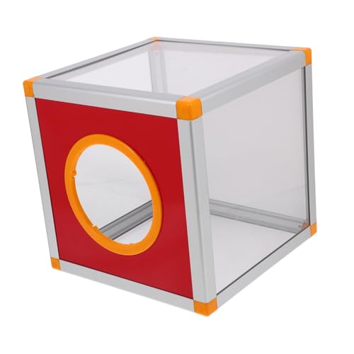 OSALADI Box Box -Box Spendenboxen Vorschlagsboxen Ticketspeicherbehälter Tombola-Losbehälter Gewinnspielboxen Tombola-Los-Inhaber Aluminiumlegierung Transparent von OSALADI