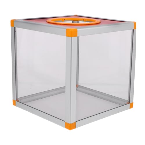 OSALADI Box Box -Box Tombola-Losbehälter Tombolaboxen für Tickets Spendenboxen Vorschlagsboxen Tombola-Ticketspender Gewinnspielboxen Aluminiumlegierung Transparent von OSALADI