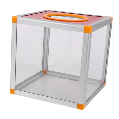 OSALADI Box Box -box Spender Für Tombola-tickets Tombola-ticketspender Ticketspeicherbehälter Tombola-losbehälter Tombola-los-inhaber Transparent Aluminiumlegierung von OSALADI