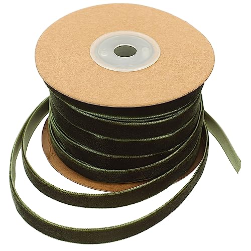 OSALADI Breites Einfarbiges Samtband Grün Glatte Textur Farbbeständig Vielseitiges Geschenkband für Basteln Geschenkverpackung Dekoration und Heimgebrauch OSALADI Breites Einfarbiges Samtband Grün Glatte Textur Farbbeständig Vielseitiges Geschenkband für Basteln Geschenkverpackung Dekoration und Heimgebrauch von OSALADI