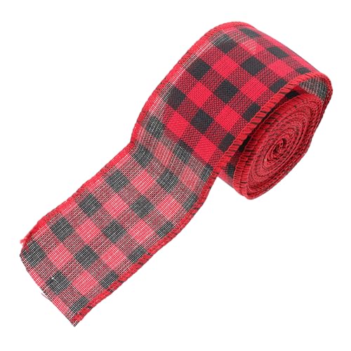 OSALADI Breites Kariertes Geschenkband mit Drahtkante DIY Dekoband für Blumenverpackung Kreative Farbenfrohe Schleifen für Party Feiertagsdekoration OSALADI Breites Kariertes Geschenkband mit Drahtkante DIY Dekoband für Blumenverpackung Kreative Farbenfrohe Schleifen für Party Feiertagsdekoration von OSALADI