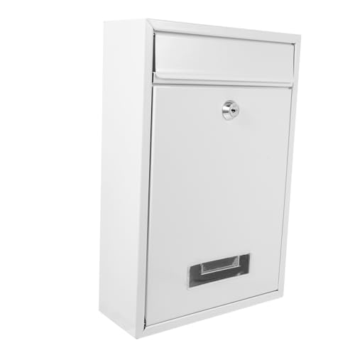 OSALADI Briefkasten Für Klassenzimmer Spendenboxen Für Fundraising Wand-Mail-Organizer Wandbriefkasten Briefkästen Im Klassenzimmer Postfach Im Büro Silver Weißblech von OSALADI