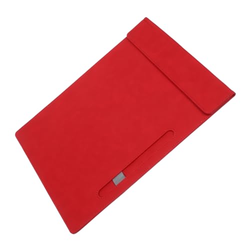 OSALADI Büro-klemmbrett Magnetisch Tafel Schreiben Von Zwischenablage Faltbar Bretter Mini-klemmbrett Planke Schreibwaren Falten Die Klein Multifunktions-klemmbrett Rot Pu von OSALADI
