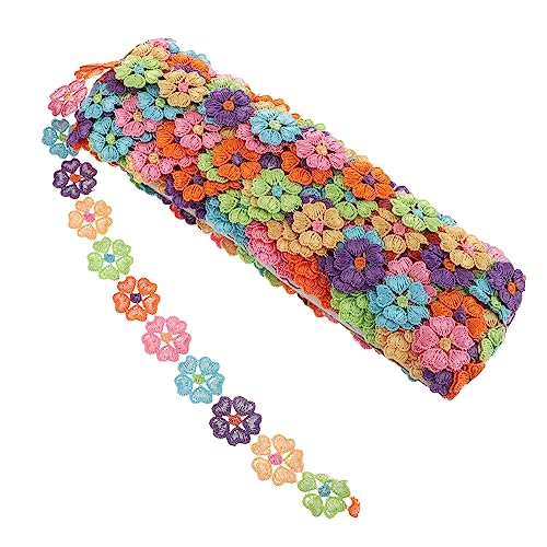 OSALADI Bunt Besticktes Blumenband Yards Mehrfarbige Spitze für Diy Projekte Hochzeitsdekoration Bekleidungsaccessoires und Bastelarbeiten für Kleidung Haaraccessoires und Kreative OSALADI Bunt Besticktes Blumenband Yards Mehrfarbige Spitze für Diy Projekte Hochzeitsdekoration Bekleidungsaccessoires und Bastelarbeiten für Kleidung Haaraccessoires und Kreative von OSALADI