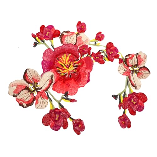 OSALADI Bunte Blumen Cheongsam Abziehbilder Kleidungsstickpatch Stoffflecken Kleiderflicken Stickereiflecken nähen gestickte Aufnäher nähen Stoffreparaturflicken Polyester rot OSALADI Bunte Blumen Cheongsam Abziehbilder Kleidungsstickpatch Stoffflecken Kleiderflicken Stickereiflecken nähen gestickte Aufnäher nähen Stoffreparaturflicken Polyester rot von OSALADI