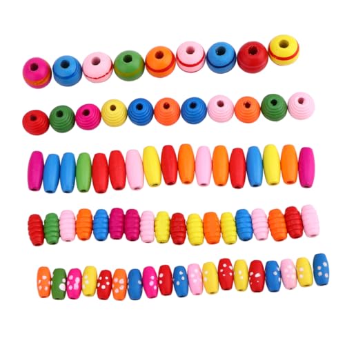 OSALADI Bunte Holzperlen für Teiliges Diy Bastelset Eltern Junge Mädchen Beziehung Sicher und für Schmuck und Dekoration OSALADI Bunte Holzperlen für Teiliges Diy Bastelset Eltern Junge Mädchen Beziehung Sicher und für Schmuck und Dekoration von OSALADI