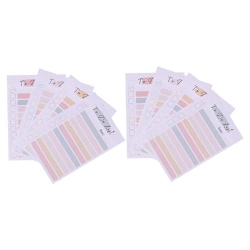 OSALADI Bunte Memo Pads Zerreißbare Notizzettel für To Do Listen Tragbare Haftnotizen für Schule und Büro in Farben Zubehör von OSALADI