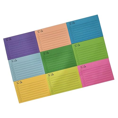 OSALADI Bunte Selbstklebende Notizzettel Farben für Schule Büro und Zuhause Praktische Memo Sticker für Notizen Erinnerungen und Kreative Anwendungen von OSALADI